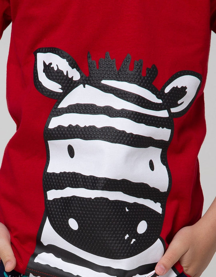 Little M Short Sleeve T-Shirt Print Best Buy Zebra