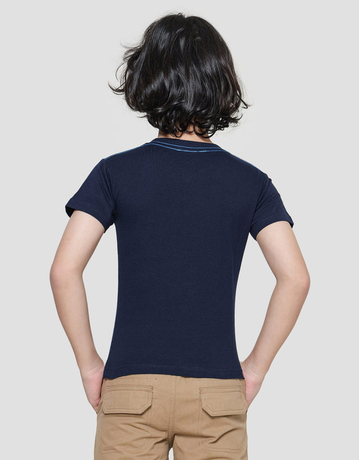 Little M Kaos Lengan Pendek Anak Laki-laki Print Animal Alphabet