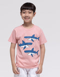 Little M Sharks Print Boys T-Shirt