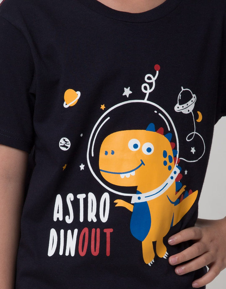 Little M Short Sleeve T-Shirt Astro Dino