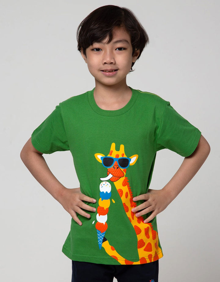 Little M Short Sleeve T-Shirt Print Best Buy Giraffe