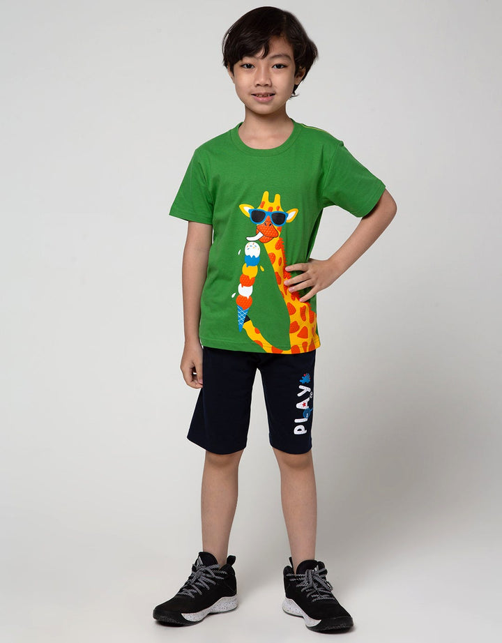 Little M Short Sleeve T-Shirt Print Best Buy Giraffe