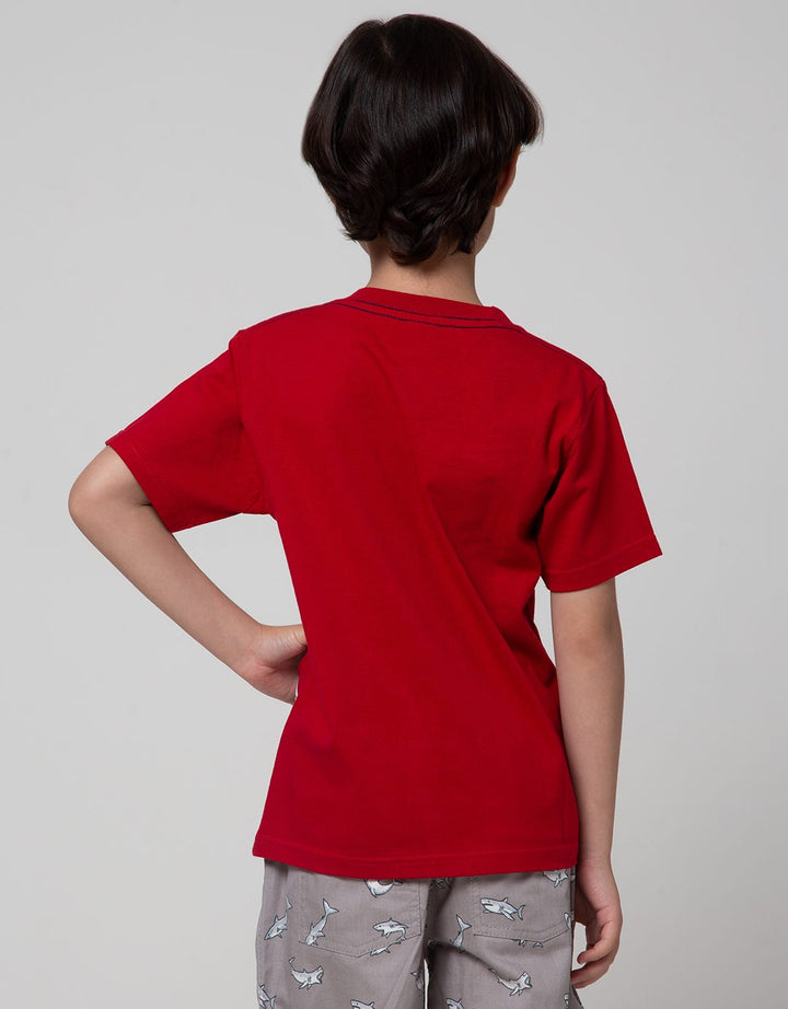 Little M Space Print Kaos Anak Laki-laki