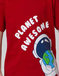 Little M Space Print Kaos Anak Laki-laki