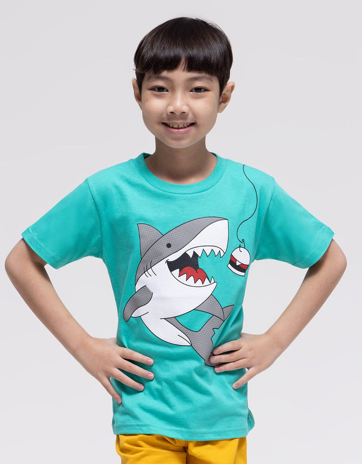 Little M Best Buy Shark Kaos Anak Laki-laki