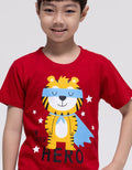 Little M Tiger Hero Kaos Anak Laki-laki
