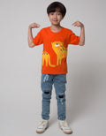 Little M Short Sleeve T-Shirt Tiger Application