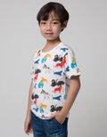 Little M Short Sleeve Animal Print T-Shirt