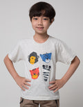 Little M Short Sleeve T-Shirt Print Stripe Bordir Animal