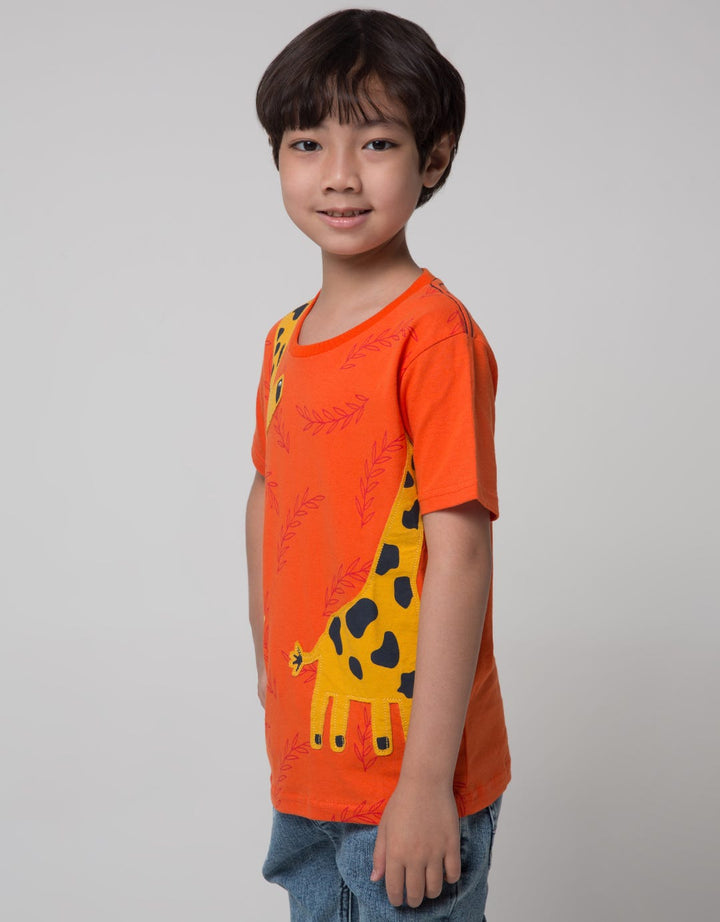 Little M Girrafe Apps Boys T-shirts