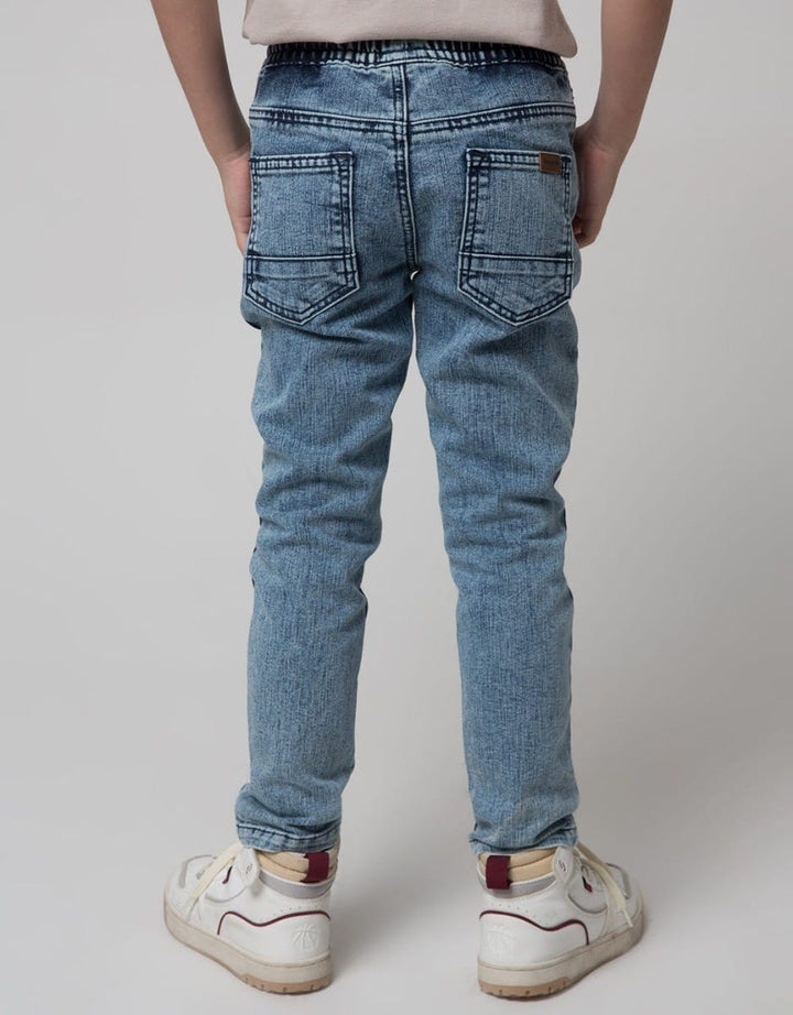 Little M Pants Denim Print Imagine Application