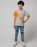 Little M Pants Denim Print Imagine Application