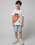 Little M Short Sleeve T-Shirt Print Say Cheese Aplikasi
