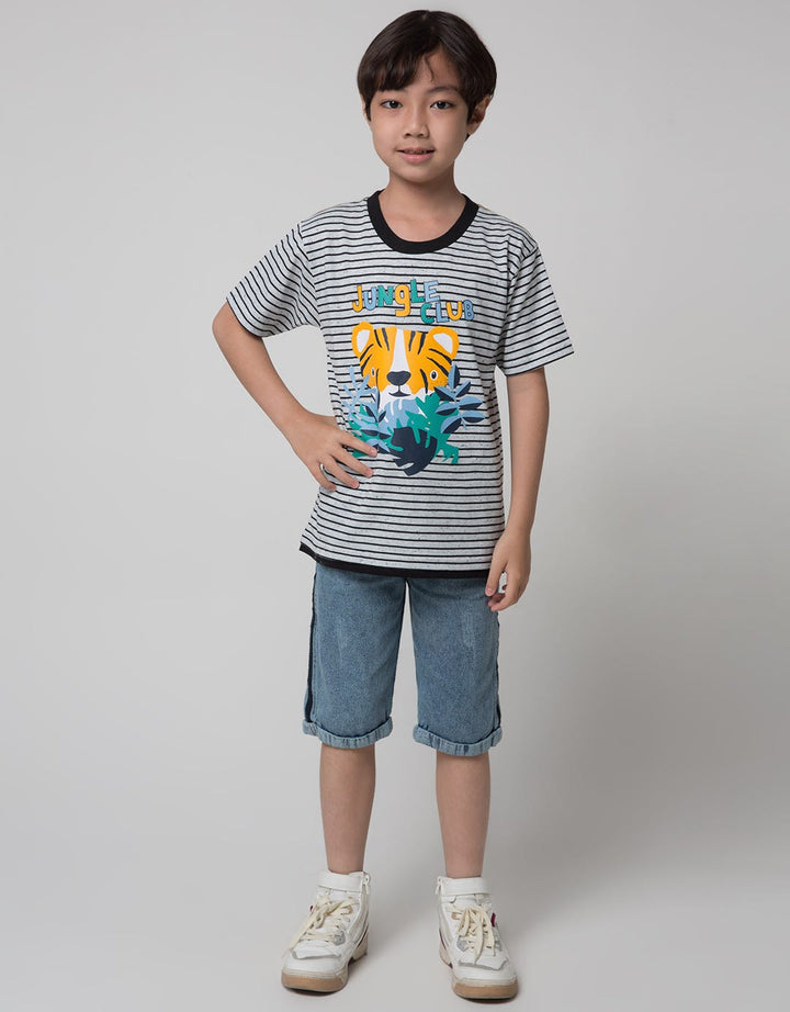 Little M Short Sleeve T-Shirt Jungle Club Nep