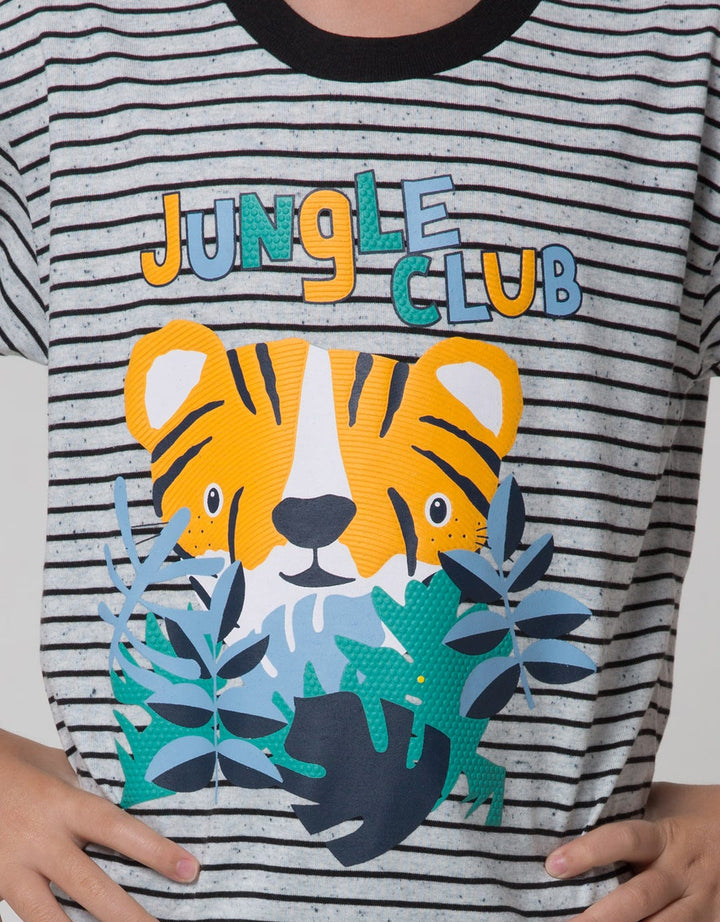 Little M Short Sleeve T-Shirt Jungle Club Nep