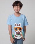 Little M Short Sleeve T-Shirt Zebra Glasses