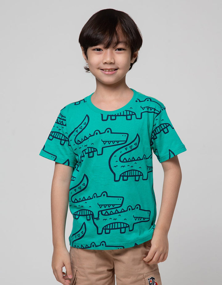 Little M Short Sleeve T-Shirt Croco