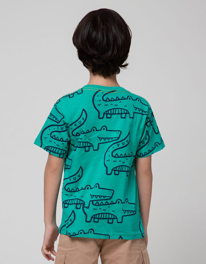 Little M Short Sleeve T-Shirt Croco