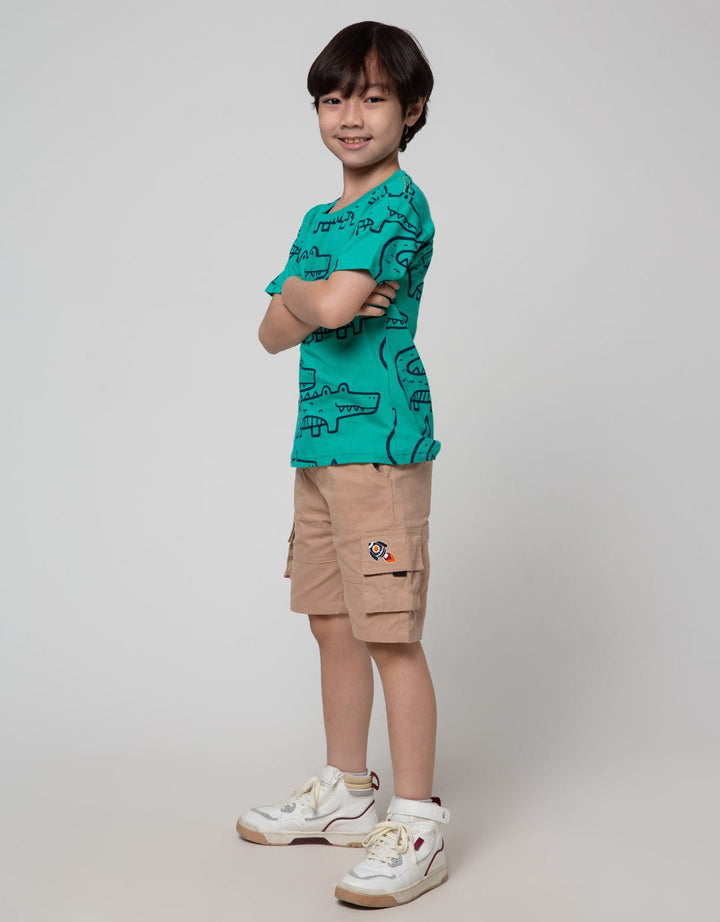 Little M Short Sleeve T-Shirt Croco