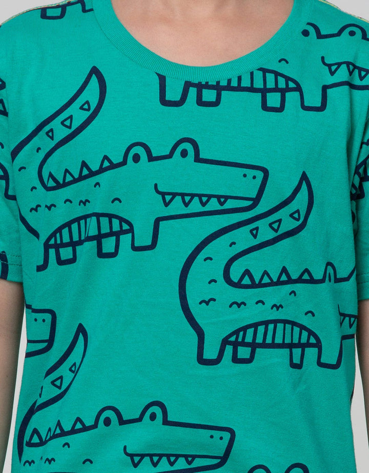 Little M Short Sleeve T-Shirt Croco