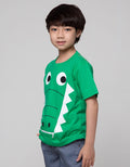 Little M Short Sleeve T-Shirt Aligator Lidah & Zipper
