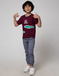 Little M Short Sleeve T-Shirt Stripe Aplikasi