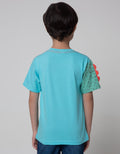 Little M Short Sleeve T-Shirt Print Dino Aplikasi
