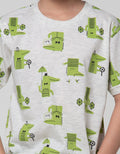 Little M Alligator Print Kaos Anak Laki-Laki