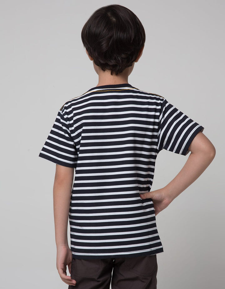 Little M Short Sleeve T-Shirt Stripe Lion