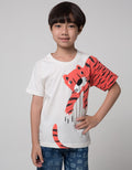 Little M Short Sleeve Tiger Print T-Shirt Application