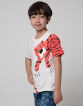 Little M Short Sleeve Tiger Print T-Shirt Application