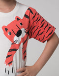 Little M Short Sleeve Tiger Print T-Shirt Application