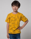 Little M Short Sleeve Tiger Print T-Shirt Casual