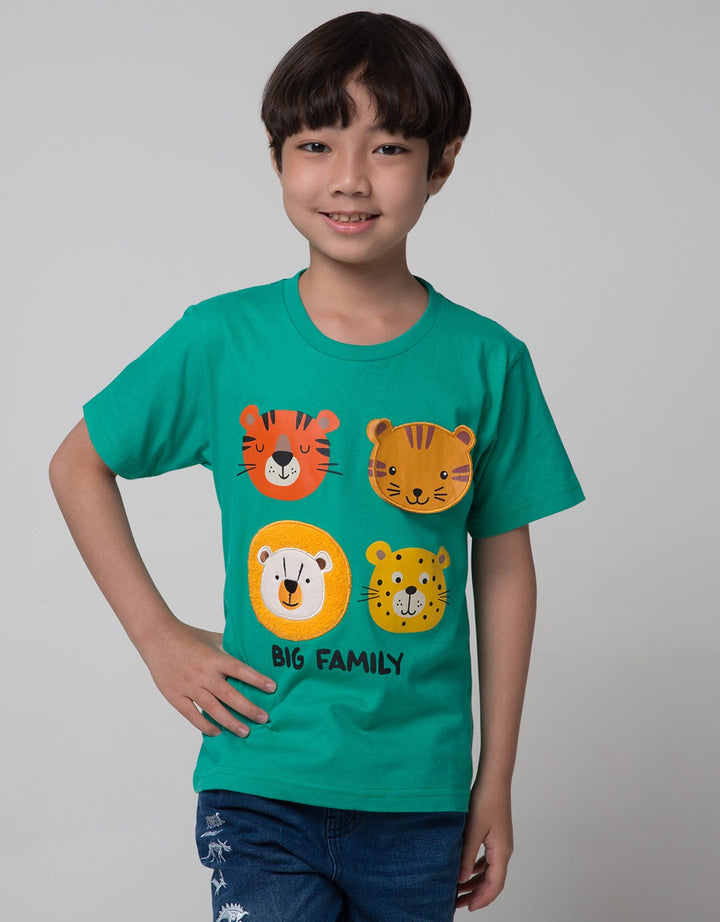 Little M Short Sleeve T-Shirt Animal Chennile Flip Application