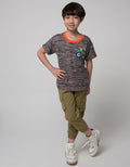 Little M Short Sleeve Tiger T-Shirt Material Yd Pattern