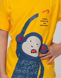 Little M Short Sleeve T-Shirt Monkey Aplikasi