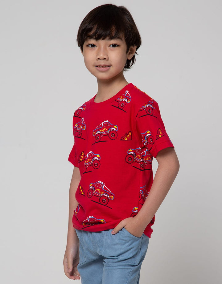 Little M Short Sleeve T-Shirt Print Car