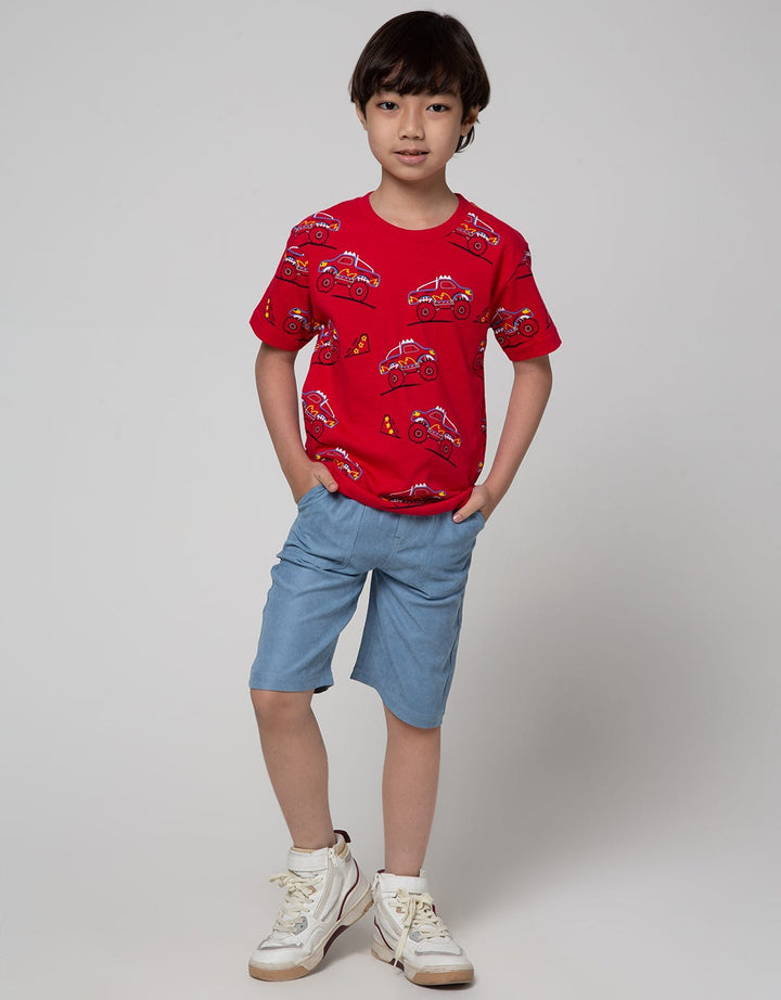 Little M Short Sleeve T-Shirt Print Car