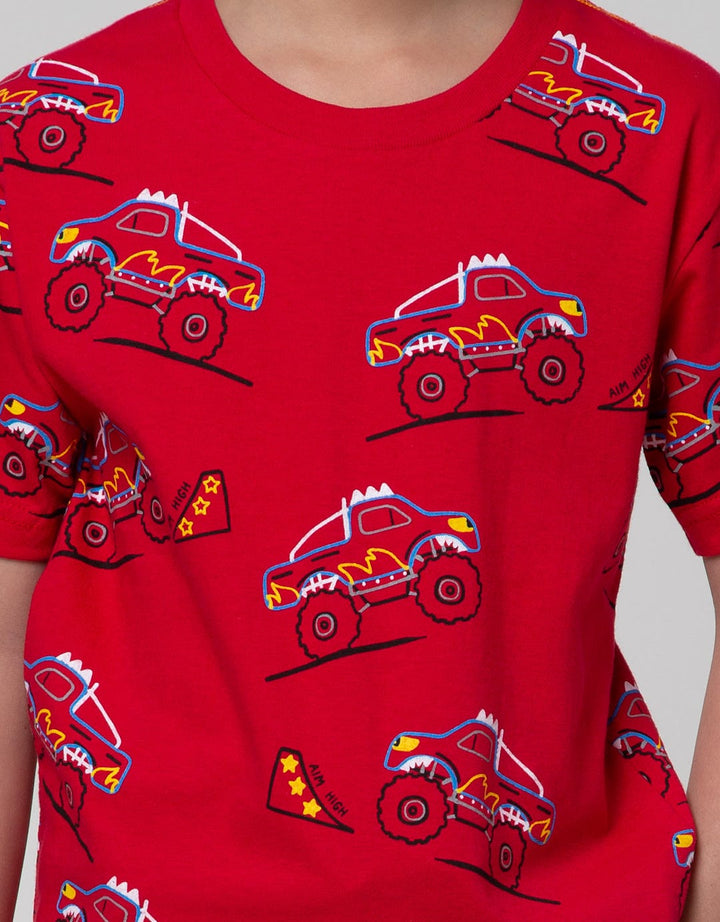 Little M Short Sleeve T-Shirt Print Car