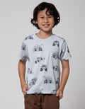 Little M Short Sleeve T-Shirt Car Kantong