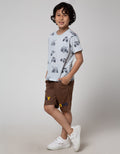 Little M Short Sleeve T-Shirt Car Kantong