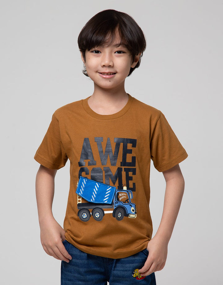 Little M Splash Aps Truck Kaos Anak Laki-Laki