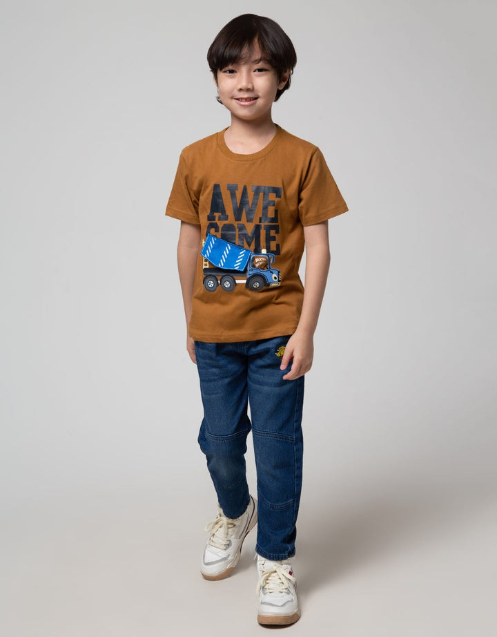 Little M Splash Aps Truck Kaos Anak Laki-Laki