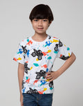 Little M Short Sleeve T-Shirt Print Car Spray
