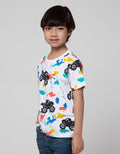Little M Short Sleeve T-Shirt Print Car Spray