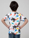 Little M Short Sleeve T-Shirt Print Car Spray