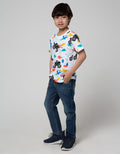 Little M Short Sleeve T-Shirt Print Car Spray