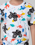 Little M Short Sleeve T-Shirt Print Car Spray