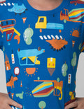 Little M Dino Car Boys T-Shirt