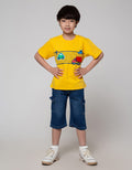 Little M Short Sleeve T-Shirt Print Car Aplikasi